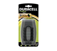Duracell CEF23 Traveller Battery Charger with USB Outlet/Car Adapter and UK and EU Mains Plug