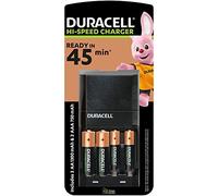 Duracell CEF27EU 45 Minute Charger with 2 AA/AAA Batteries, Black