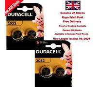 Duracell Coin Cell 3V DL2032/CR/BR2032/CR2032 with Baby Secure Technology Pack of 4