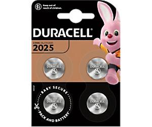Duracell Coin Cell Specialty CR2025 CR2025 165 mAh Lithium Manganese Dioxide (Li-MnO2) 3 V 4 Pack of 4