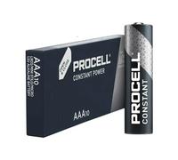 Duracell Constant Procell Batteries, 10 per box - Sizes 9V, AA, AAA, C & D