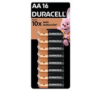 Duracell Copper & Black AA Alkaline Batteries 1.5 V Multi-Purpose Batteries Contains 1 Pack with 16 Batteries