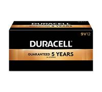 Duracell - CopperTop 9V Alkaline Batteries - long lasting, all-purpose 9 Volt battery for household and business - Pack of 12