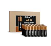 Duracell Coppertop AA Batteries 28 Count Pack Double A Battery with Power Boost Ingredients, Long-lasting Power Alkaline AA Battery for Household Devices (Ecommerce Packaging)