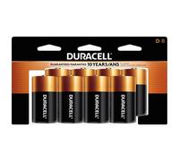 Duracell - CopperTop D Alkaline Batteries with recloseable package - long lasting, all-purpose D battery for household and business - 8 count