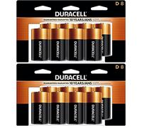 Duracell Coppertop D Batteries, 8 Pack, D Battery with Long Lasting Power, Multipurpose Alkaline D Battery for Home and Office Devices (2 Pack)