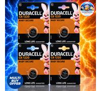 Duracell Cr1220 Lithium Coin Cell Battery 3V 4 Packs