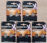 Duracell CR2016 3V Lithium Coin Cell Battery Long Expiry