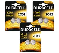 Duracell CR2032 Lithium Coin Cell Batteries 2032 DL2032 3V Battery 6 Pack