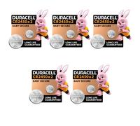 Duracell CR2450 3V Lithium Coin Battery 10 Pack For Key Fobs Scales Sensors