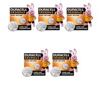 Duracell CR2450 Lithium Coin Batteries 10 Pack 3V for Key Fobs & Home Devices