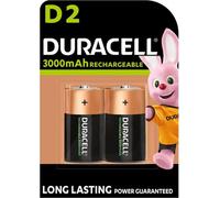 Duracell D 3000Mah Rechargeable Batteries - Pack Of 2