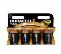 Duracell Plus MN1300 Alkaline D Batteries - 4-Pack