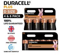 DURACELL D SIZE POWER ALKALINE LR20 MN1300 100% LIFE GUARANTEE MX1300 MONO