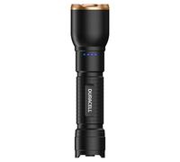 Duracell DF1500R Pro LED Torch - 1500 Lumens, Focusable, 145 m Beam Range, USB-C Rechargeable, 21700 Li-ion Battery, Various Light Modes, Splashproof, Includes Gift Box