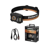 Duracell DH1000R Core LED Headlamp - 1000 Lumens, Focusable, 50 m Beam Range, Red Light Function, USB-C Rechargeable, Lithium Battery, Various Light Modes, Ergonomic, Splash-Proof