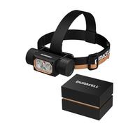 Duracell DH2000R Pro LED Headlamp - 2000 Lumens, Focusable, 100 m Beam Range, Red Light Function, USB-C Rechargeable, 21700 Li-ion Battery, Various Light Modes, Splashproof, Includes Gift Box