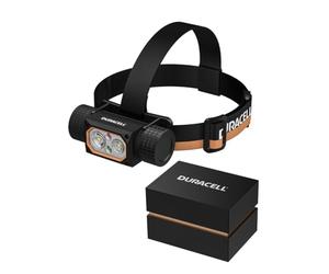 Duracell DH2000R Pro LED Headlamp - 2000 Lumens, Focusable, 100 m Beam Range, Red Light Function, USB-C Rechargeable, 21700 Li-ion Battery, Various Light Modes, Splashproof, Includes Gift Box