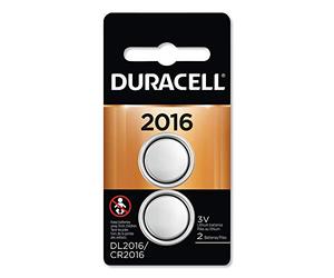 Duracell DL2016B2PK Lithium Coin Battery, 2016, 2/Pack