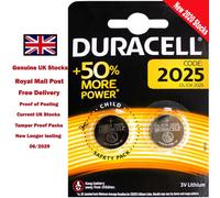 Duracell DL2025 BR2025 CR2025 3V Lithium Coin Battery with Baby Secure Technology, Pack of 2