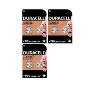 Duracell DL2032 Lithium Coin Battery, 2032 Size, 3 V, 230 mAh Capacity (Case of 6) Style: 2032 Size: 6