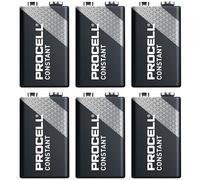 Duracell DP-9V-6 Process 9 V Batteries, Alkaline Batteries for Effectors/Musical Instruments, Set of 6