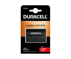 Duracell DR9943 Analog Canon LP-E6 Battery for EOS 60D 70D 7D 5D Mark 2 Mark 3 7.4V 1600 mAh