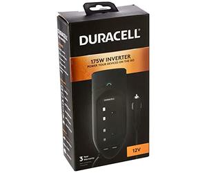 Duracell DRINV15-UK 175 W Powerstrip Twin Socket Inverter with Twin USB Ports