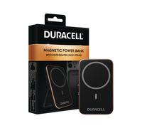 Duracell Magnetic Powerbank 5000mah Magsafe Compatible Fast Charging Wireless Powerbank with Flip Stand Slim External Battery for iPhone, iPad, Android, Samsung & Airpods