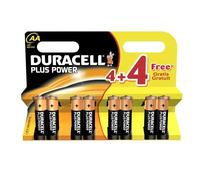 Duracell DUR018105 Plus Power AA Batteries (Pack of 8)