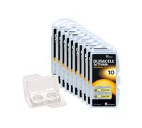 Duracell Easytab/Activair Type 10 Hearing Aid Batteries Zinc Air P10 PR70 ZL4, Pack of 60