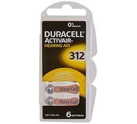 Duracell EasyTab/Activair Type 312 Hearing Aid Batteries Zinc Air P312 PR41 ZL3 Pack of 60