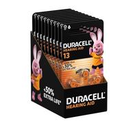 Duracell size 13 Hearing Aids batteries (pack of 60) +50% Extra Life, Easy Installation, 100% recyclable packaging, guaranteed 4 years in storage