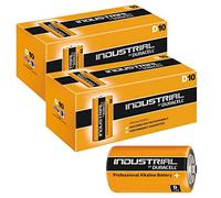 Duracell Industrial Professional Alkaline D Batteries, 1.5 V / LR20.