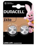 Duracell 2450 Lithium Coin Batteries 3V (2 pack)- Long life guaranteed - For Use in Key Fobs, Home Devices, Scales, and Temperature Sensors - Baby Secure Packaging - 10-Year In-Storage Guarantee