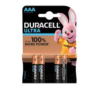 DURACELL LR03/MX2400 Ultra Power AAA Alkaline Batteries - Pack of 4