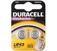 Duracell LR43 1.5V Batteries (Pack of 2 Batteries)