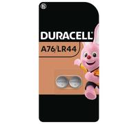 Duracell Coin Cell Battery LR44 (A76/KA76/V13GA) 1.5V Alkaline - Pack of 2