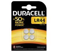 Duracell LR44 Alkaline Button Batteries Pack of 4 A76/4 DU12801