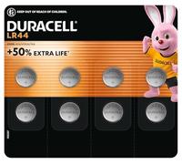 DURACELL LR44 (8 Pack) Specialty Alkaline Battery 1.5V (A76)- +50% EXTRA LIFE- For Thermometers, Flashlights, Watches, Security Systems & Medical Devices - 5-Year Storage Guarantee - Leak Prevention