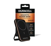 Duracell Magnetic Powerbank 5000mah Magsafe Compatible Fast Charging Wireless Powerbank with Flip Stand Slim External Battery for iPhone, iPad, Android, Samsung & Airpods