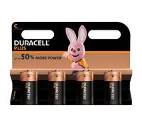 Duracell MN1400B4 Plus Power C Cell - 4 Pack, Blue