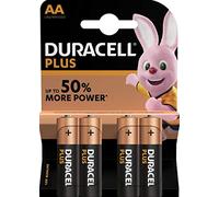 Duracell Plus 5000394038103 MN1500 AA/LR6 Batteries (Pack of 4)