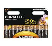 Duracell MN1500 Plus Power AA Size Batteries-Pack of 12