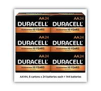 DURACELL MN1500BKD Non-rechargeable Battery, Alkaline, 2.85 Ah, 1.5 V, AA, Raised Positive and Flat Negative (24 pieces)