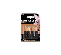 Duracell MN1604 Plus Power 9v Batteries, 2 Batteries