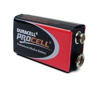 Duracell MN1604 Procell Battery Alkaline 9V - Pack of 10 Batteries