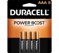 Duracell MN2400B8 - Plus Power AAA 8 Pack | AAA alkaline batteries with 8-pack count for smoke alarms, remote controls and wireless peripherals