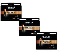 DURACELL OPTIMUM AA & AAA BATTERIES EXTRA POWER ALKALINE LR03, LR6 LONG EXPIRY