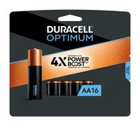 Duracell Optimum AA Batteries with Power Boost Ingredients, 16 Count Pack Double A Battery with Long-Lasting Power, All-Purpose Alkaline AA Battery for Household and Office Devices